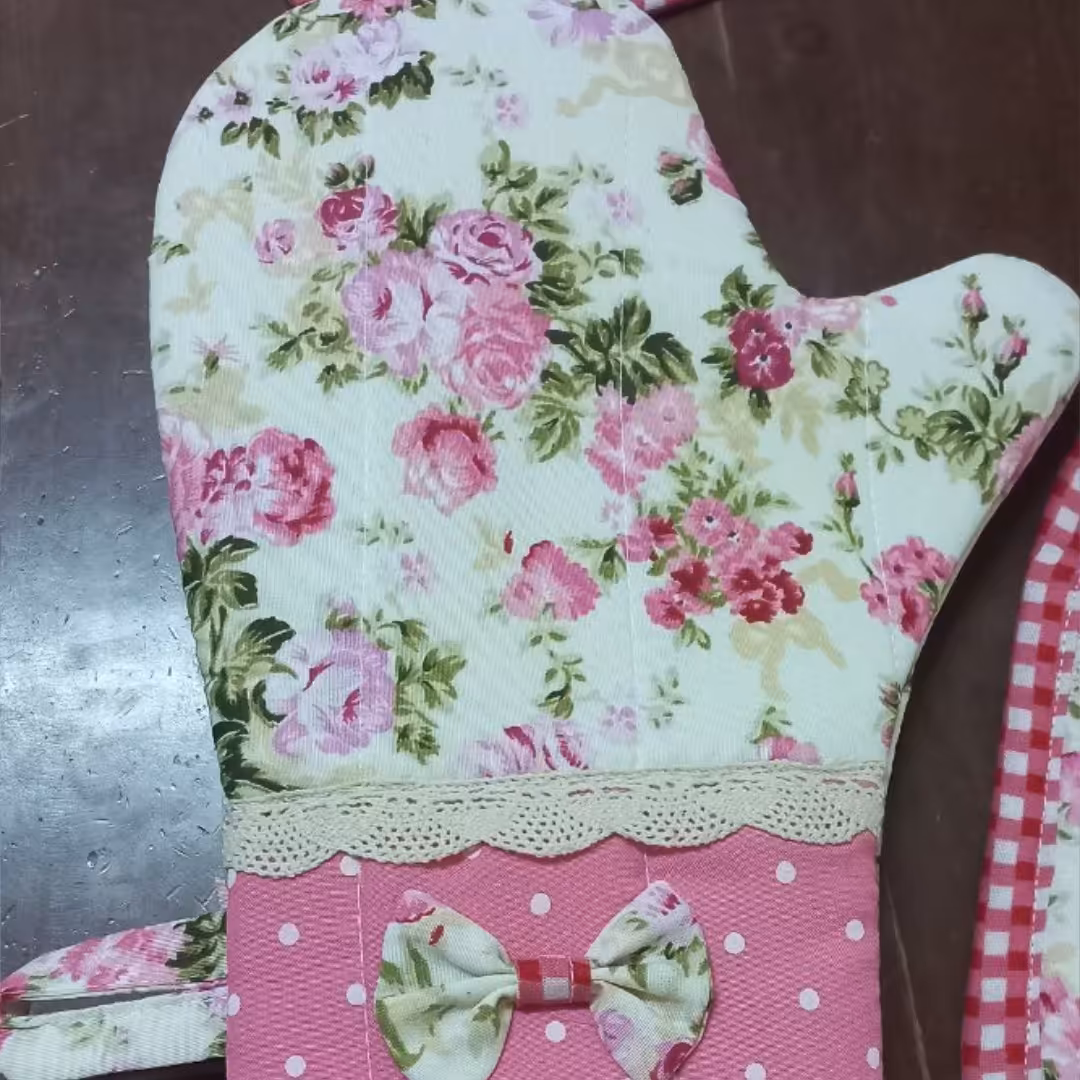 دستکش فر  طرح دار 