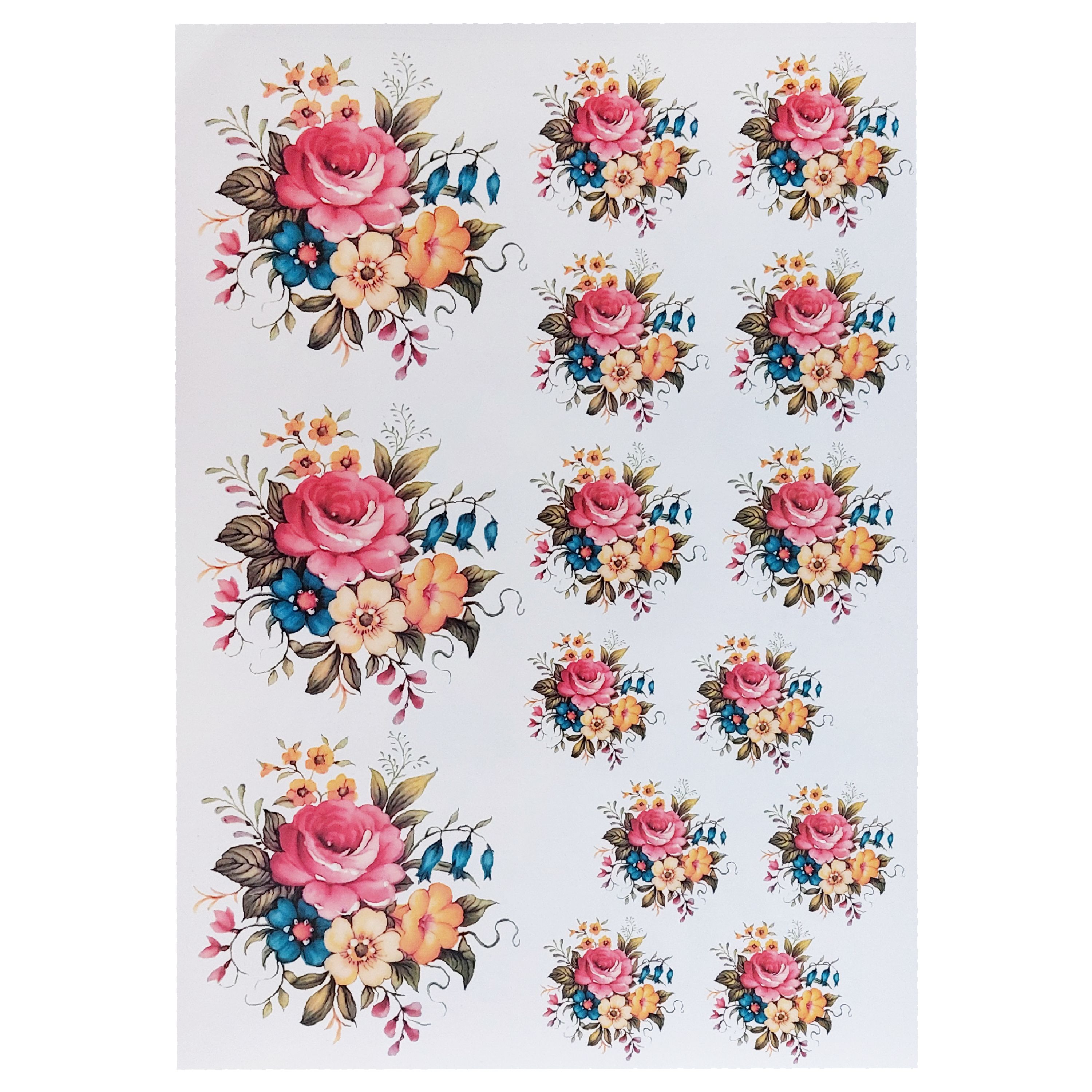 ترنسفر مدل رز پریشان ابعاد 30در40 سانتی متر