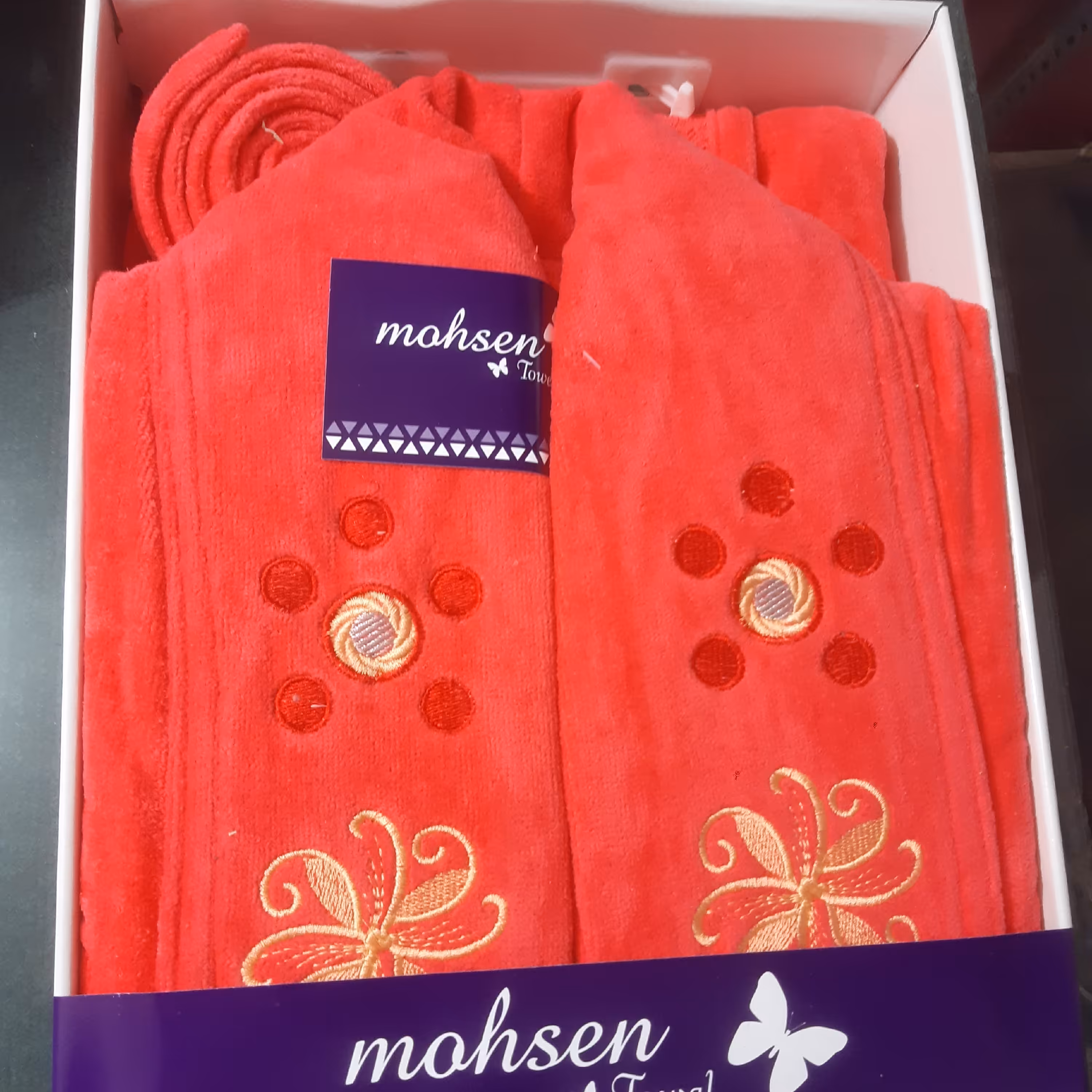 حوله پالتویی تک طرح گل