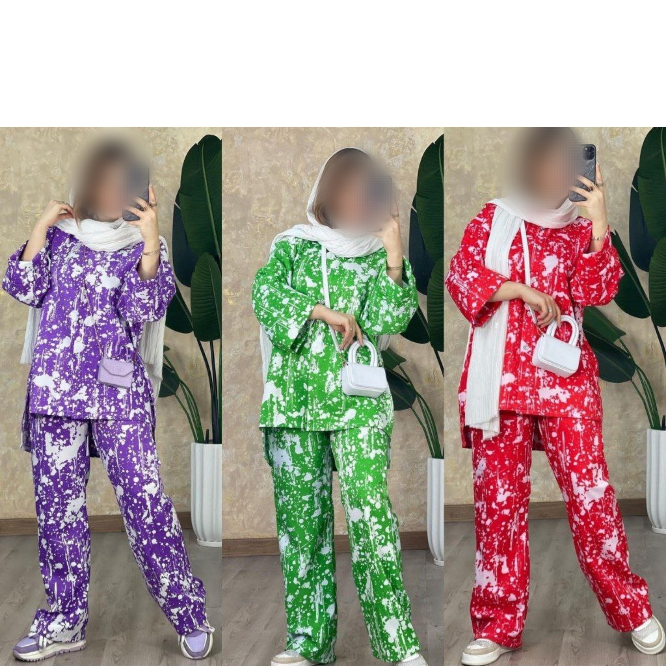 ست مانتو شلوار آبرنگی