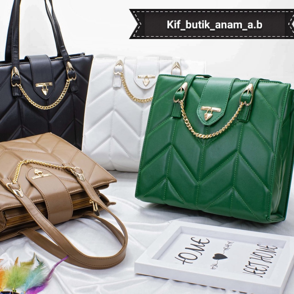 کیف ترک زنانه سگک دار دو خونه قلبی(کیف بوتیک آنام)