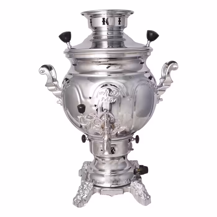 سماور گازی ایران پارس مدل تَرک دار کد 890ظرفیت 5 لیتر 