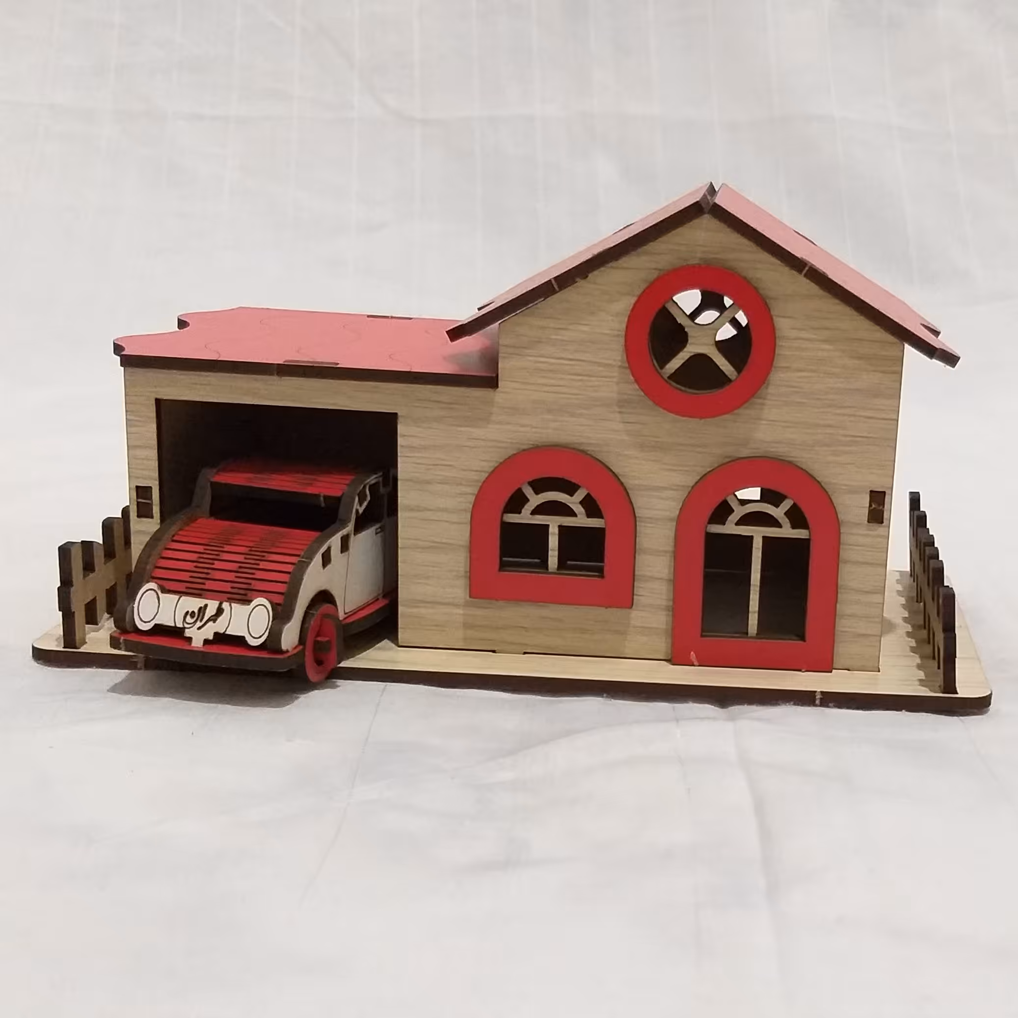 ماکت کلبه پارکینگ دار