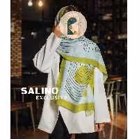 شال نخی طرحدار  برند سالینو