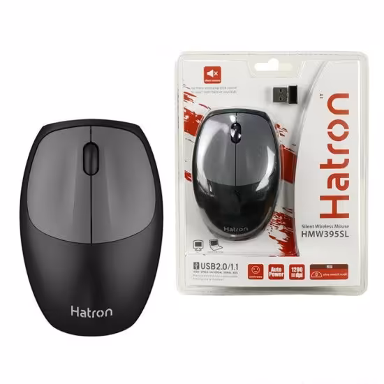 موس بی صدا بی سیم hatron مدل HMW395SL


