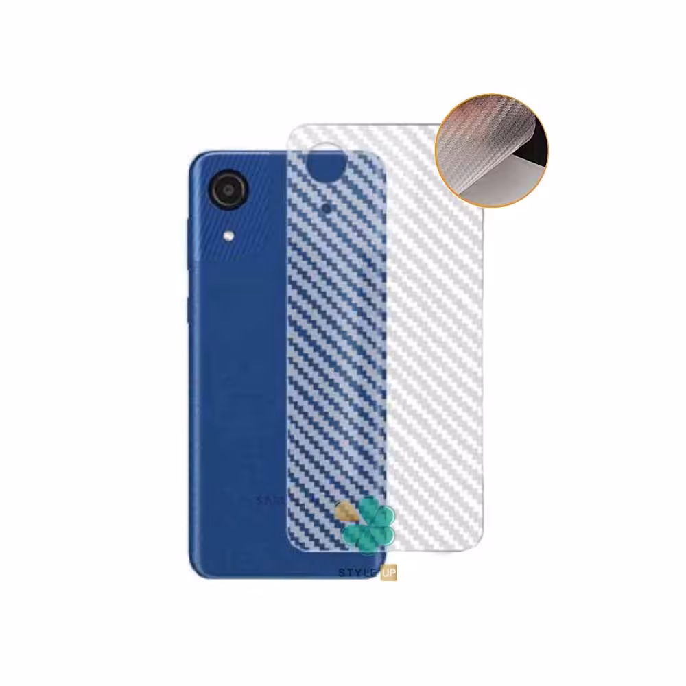 برچسب نانو پشت کربنی گوشی مناسب Samsung Galaxy A03 Core