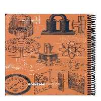 دفتر رحلی 100 برگ  نارنجی Scientist Physics دات نوت dotnote