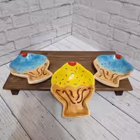 بستنی خوری سرامیکی مدل ظرفی