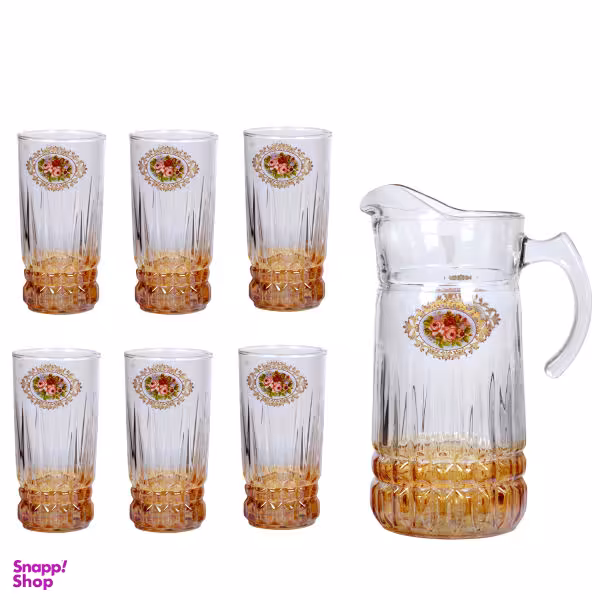 ست پارچ ولیوان 7 پارچه طرح انتیک