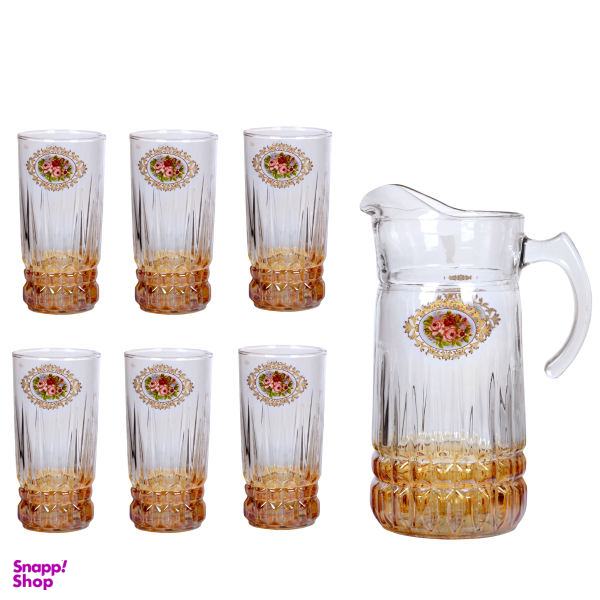 ست پارچ ولیوان 7 پارچه طرح انتیک