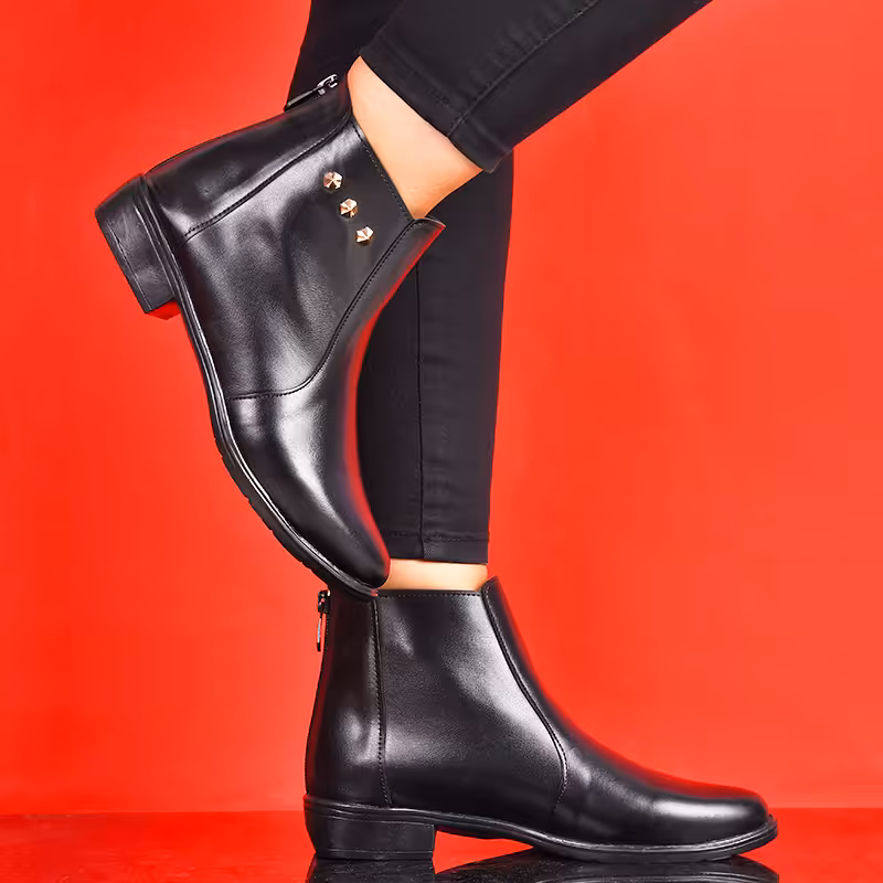 نیم بوت زنانه مشکی مدل Tarane