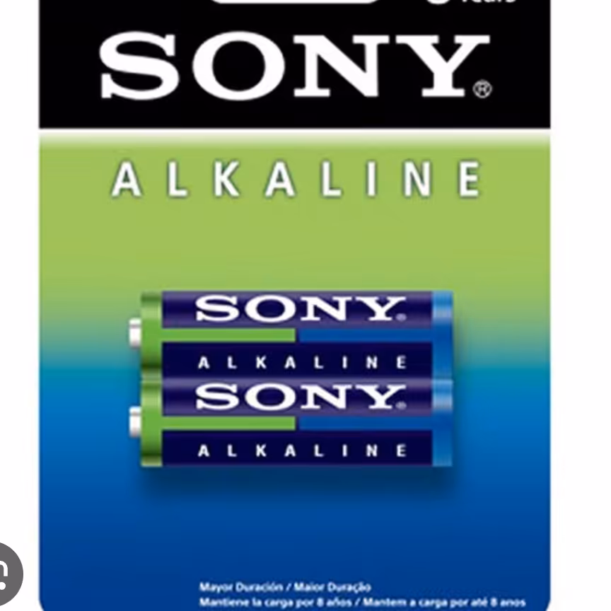 باتری سونی الکالاین نیم قلم  و قلم دو عددی                              شش بسته 