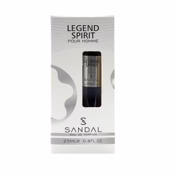 عطر جیبی مردانه صندل مدل Legend Spirit حجم 25 میل