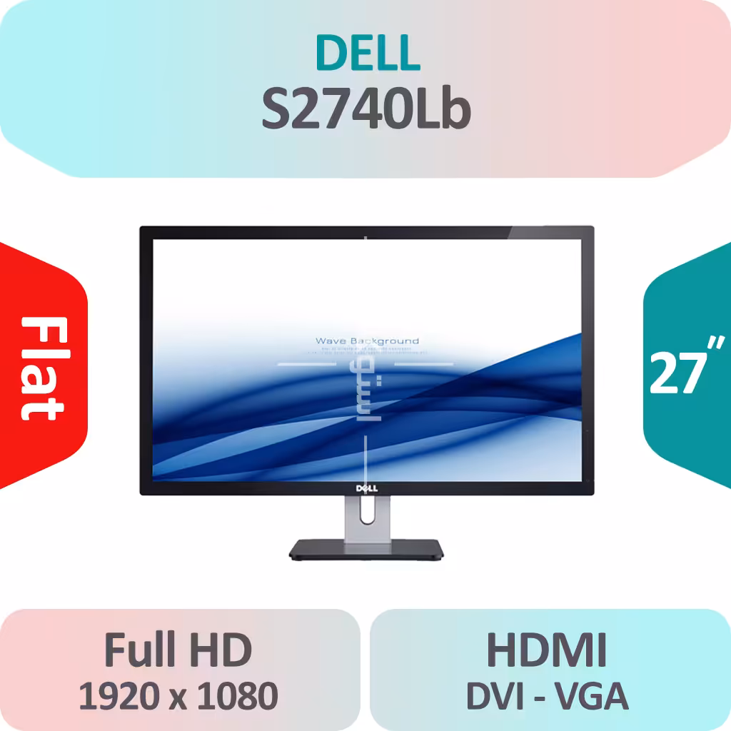 مانیتور استوک Dell S2740Lb سایز 27 اینچ IPS