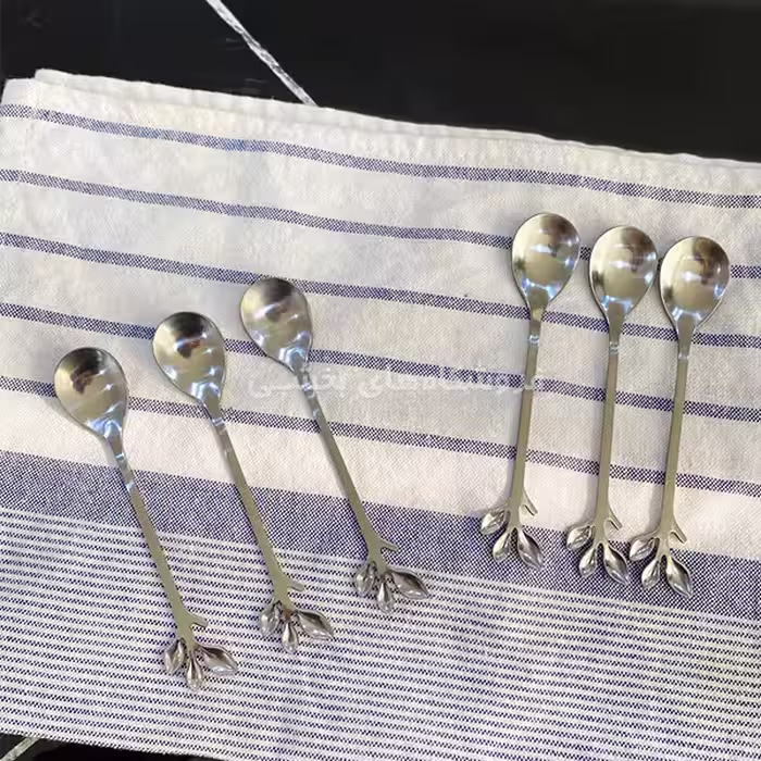 قاشق چاي خوري استيل طرح گندم