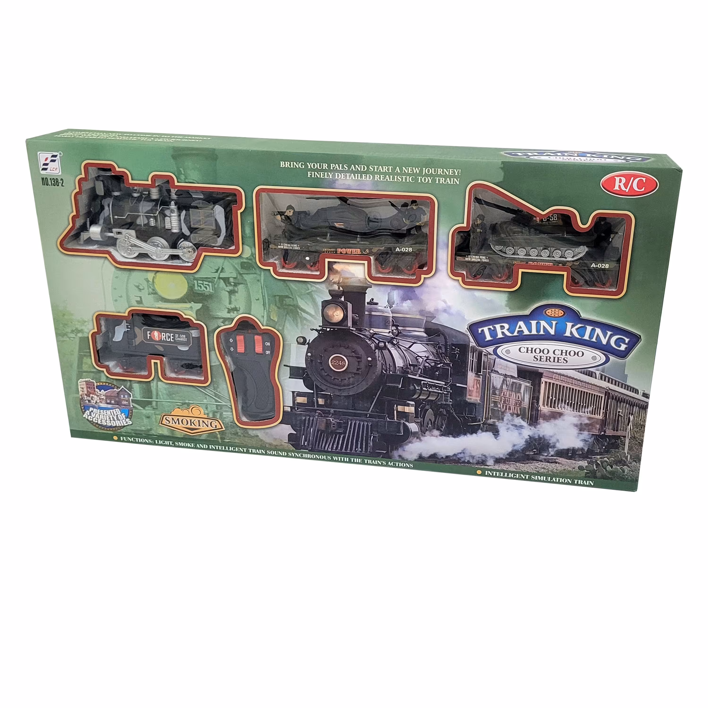 قطار اسباب بازی طرح ارتشی کد 454