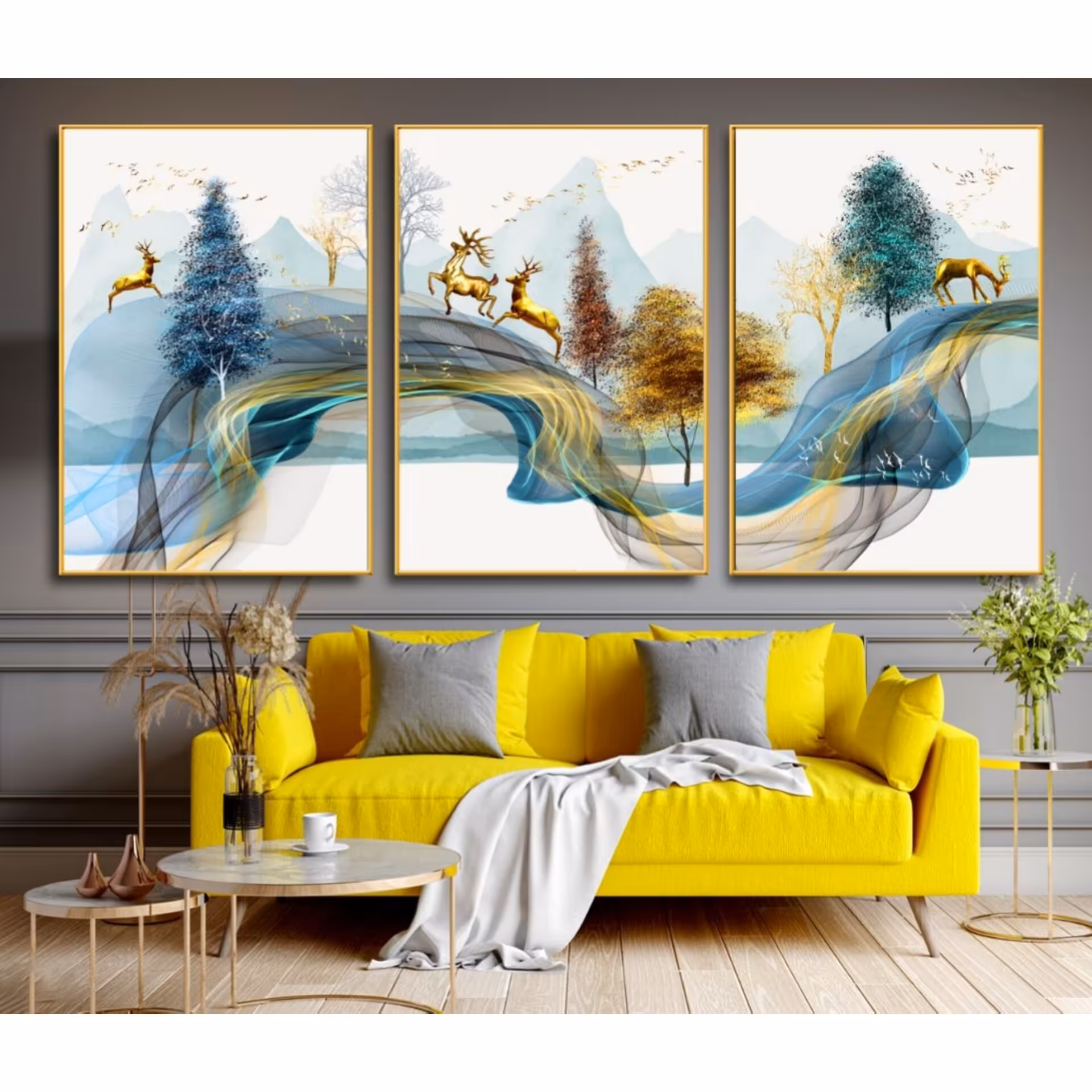 تابلو دکوراتیو 3تیکه کد 740