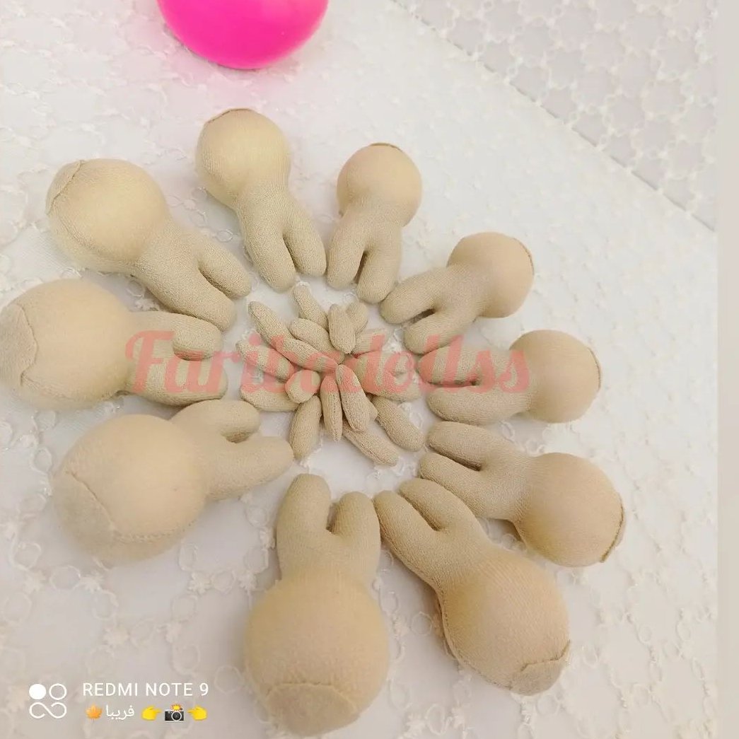 بدن خام عروسک روسی  8 سانتی پک 20 عددی