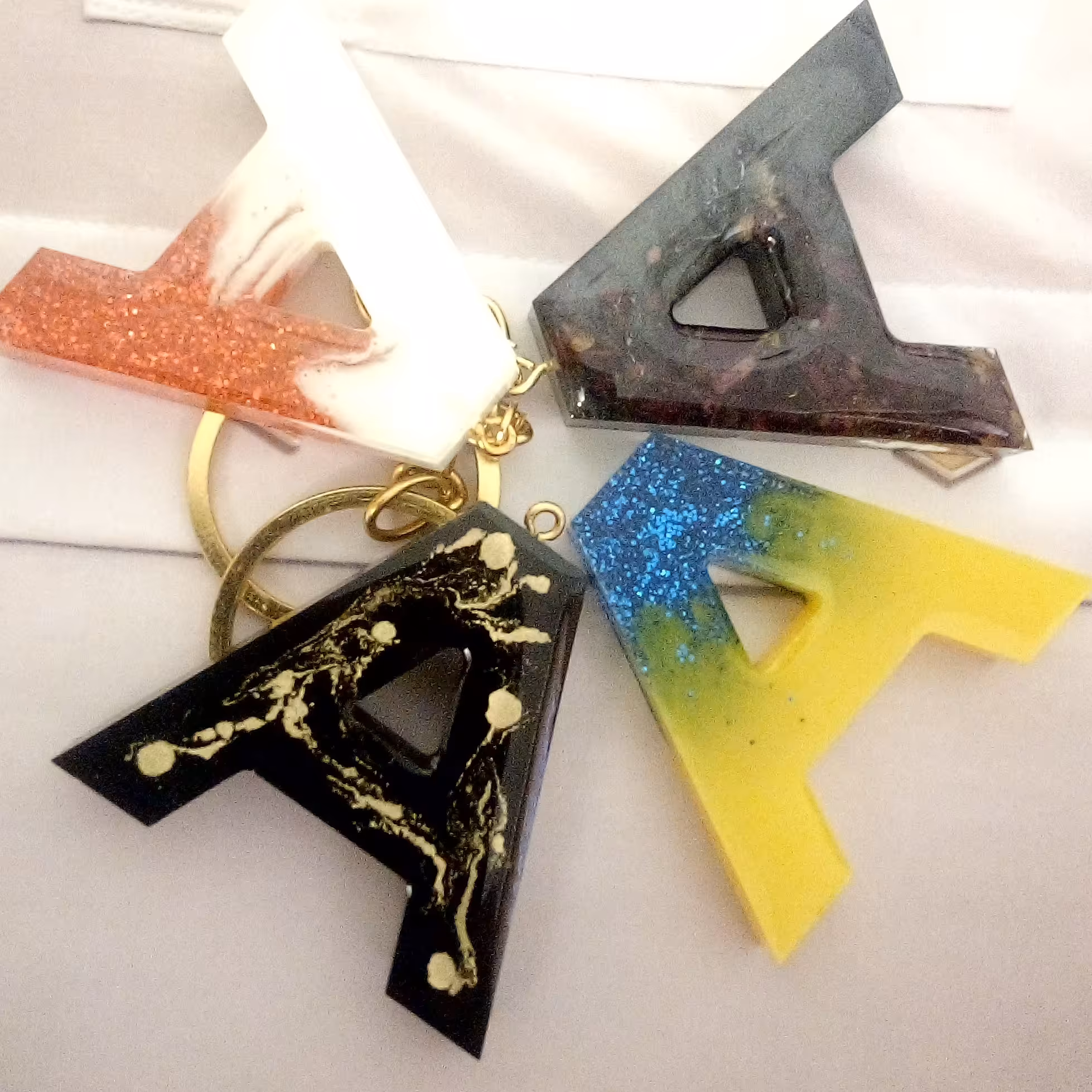 سر کلیدی رزینی حروف انگلیسی 