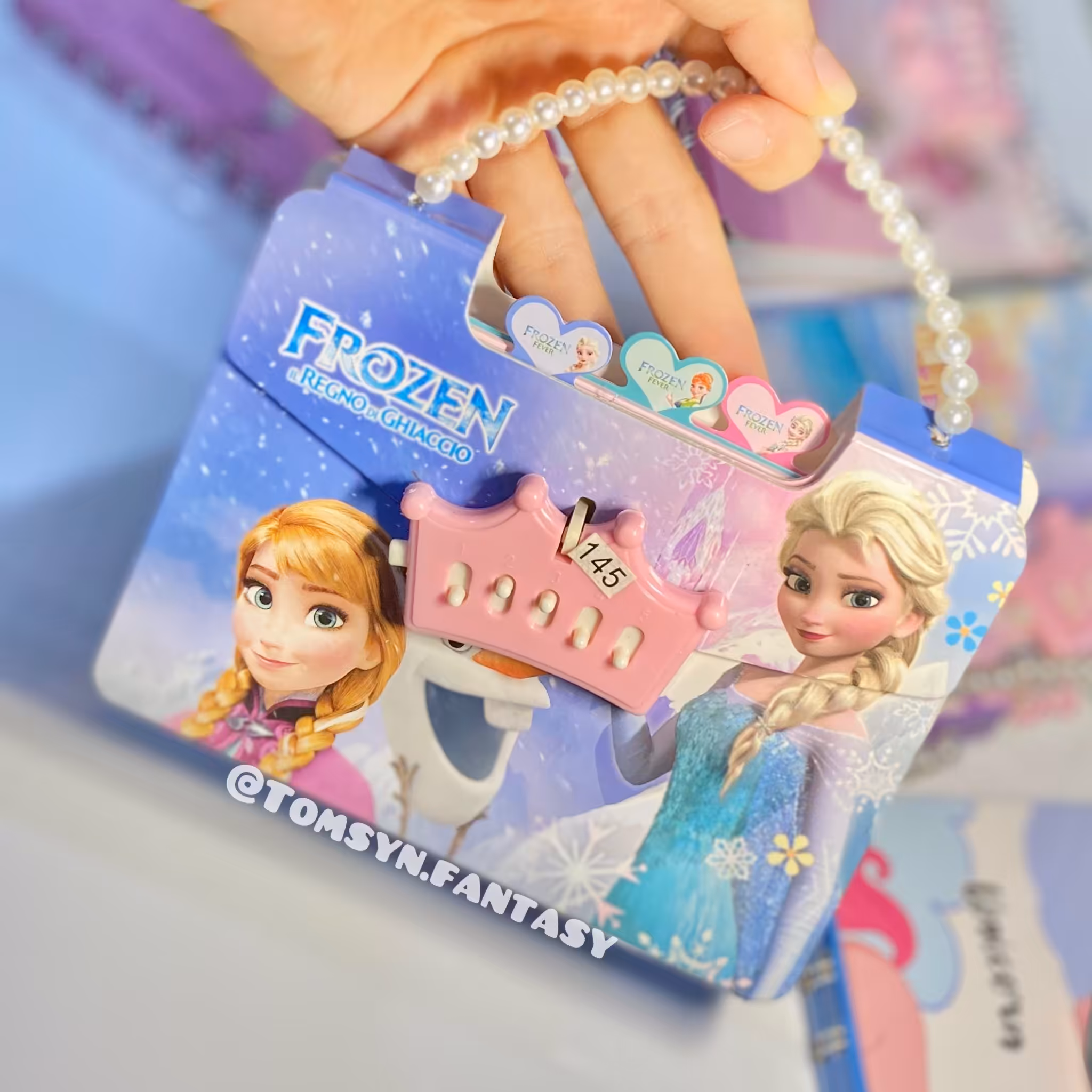 دفترچه خاطرات فانتزیی همراه با قفل طرح کیف رمزدار وارداتی و باکیفیت