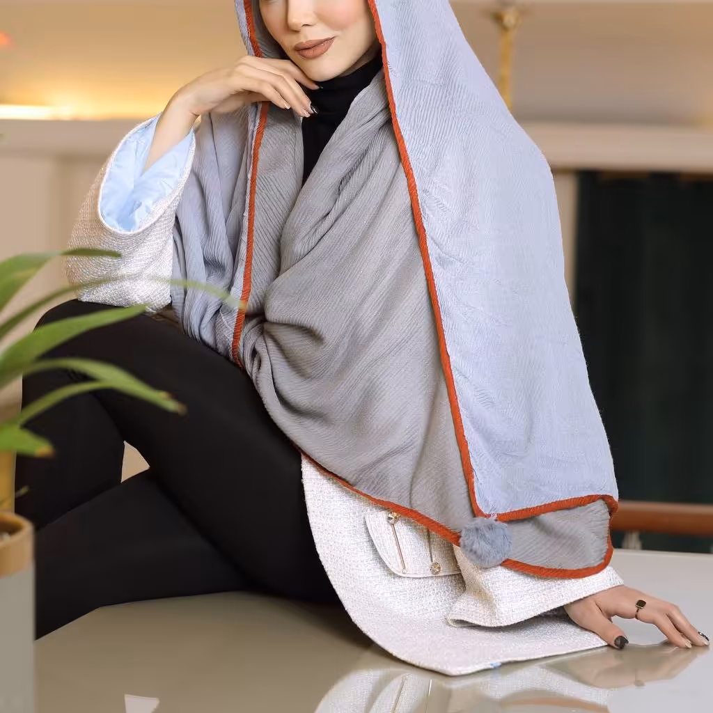 شال نخی پاییزه پلیسه دورو7 کد 82178