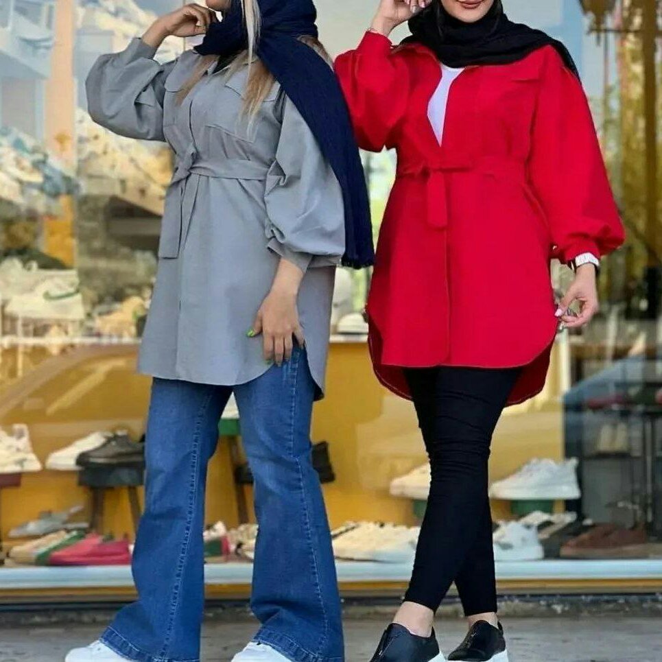 مانتو پاییزه مدل نهال جنس میکرو کجراه