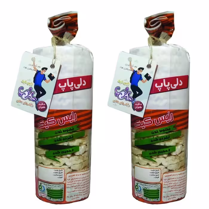 رایس کیک دانه های مغذی بدون شکر دلی پاپ - 110 گرم بسته 2 عددی
