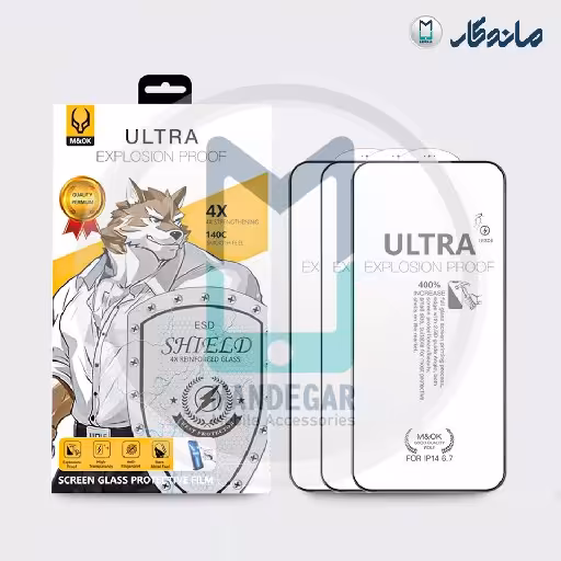 گلس صفحه موبایل وارداتی آیفون برند لنبی سری
 wolf king Thor Hammer white