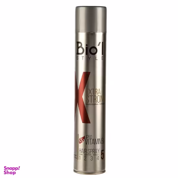 اسپری نگهدارنده حالت مو بیول (Biol) مدل Extra Strong حجم 500 میلی لیتر