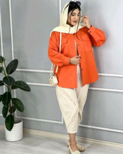 مانتو اسپرت زنانه داکرون مدل شومیز200237