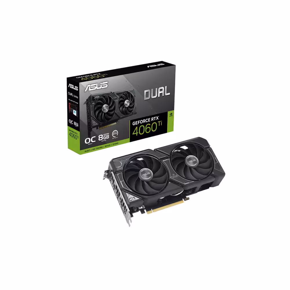 خرید کارت گرافیک ایسوس GeForce RTX 4060Ti OC Edition Dual 8GB