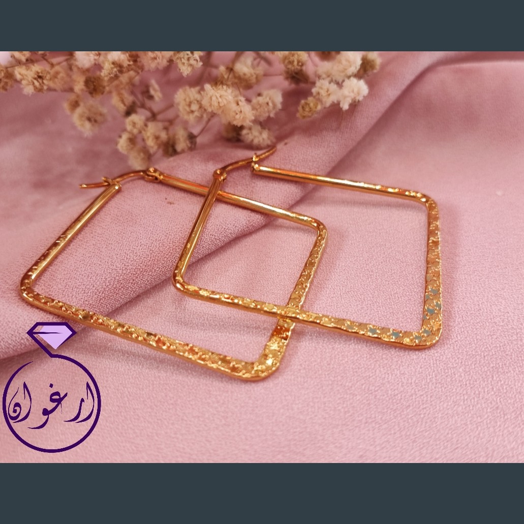 گوشواره لوزی رنگ ثابت کیفیت عالی