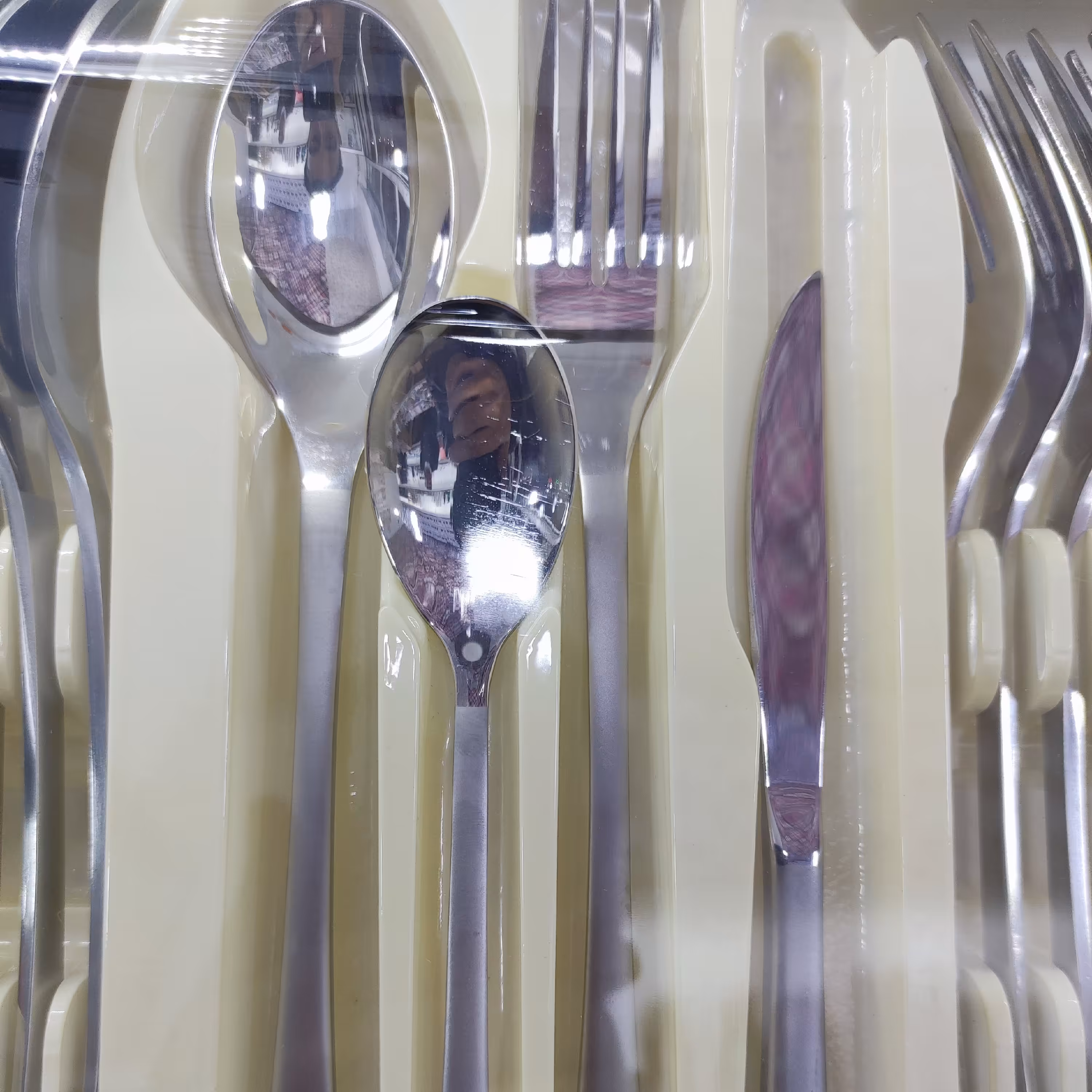 سرویس قاشق 24 نفره دسته مات درجه یک