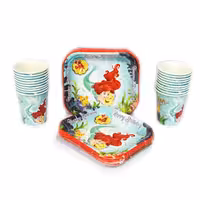 بشقاب و لیوان تم پری دریایی (بشقاب 12 عدد لیوان 12 عدد)