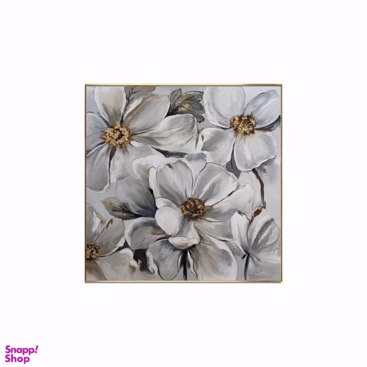 تابلو نقاشی رنگ روغن طرح گل مدل A17