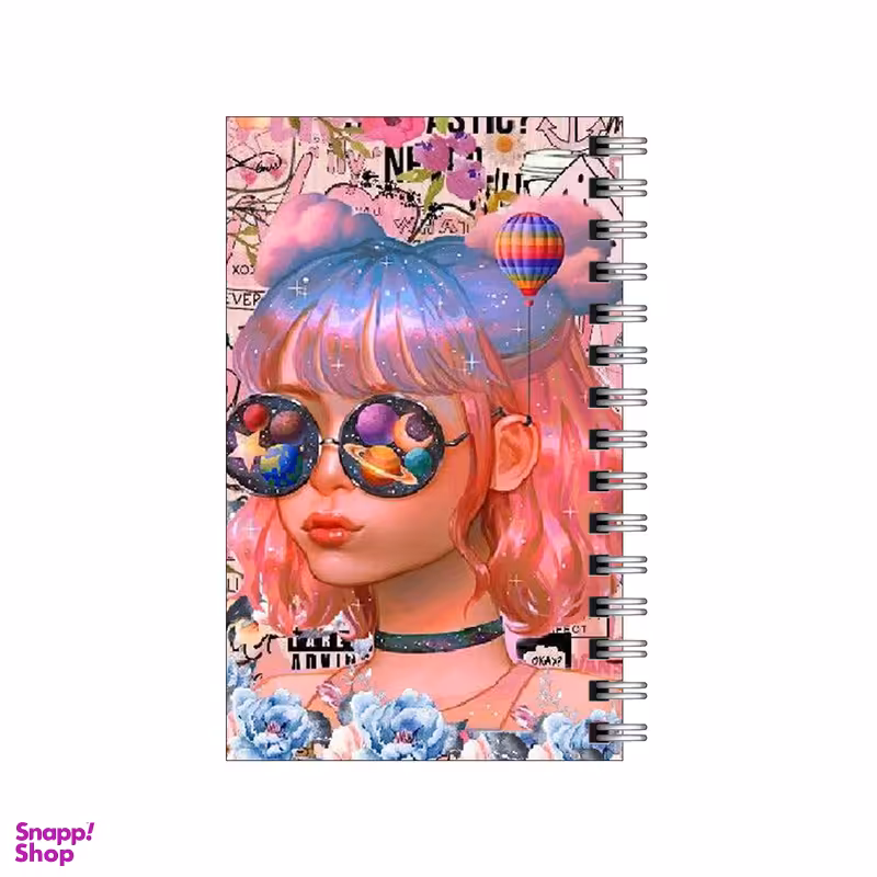 دفترچه یادداشت مدل to do list طرح دختر کهکشانی کد 2130101