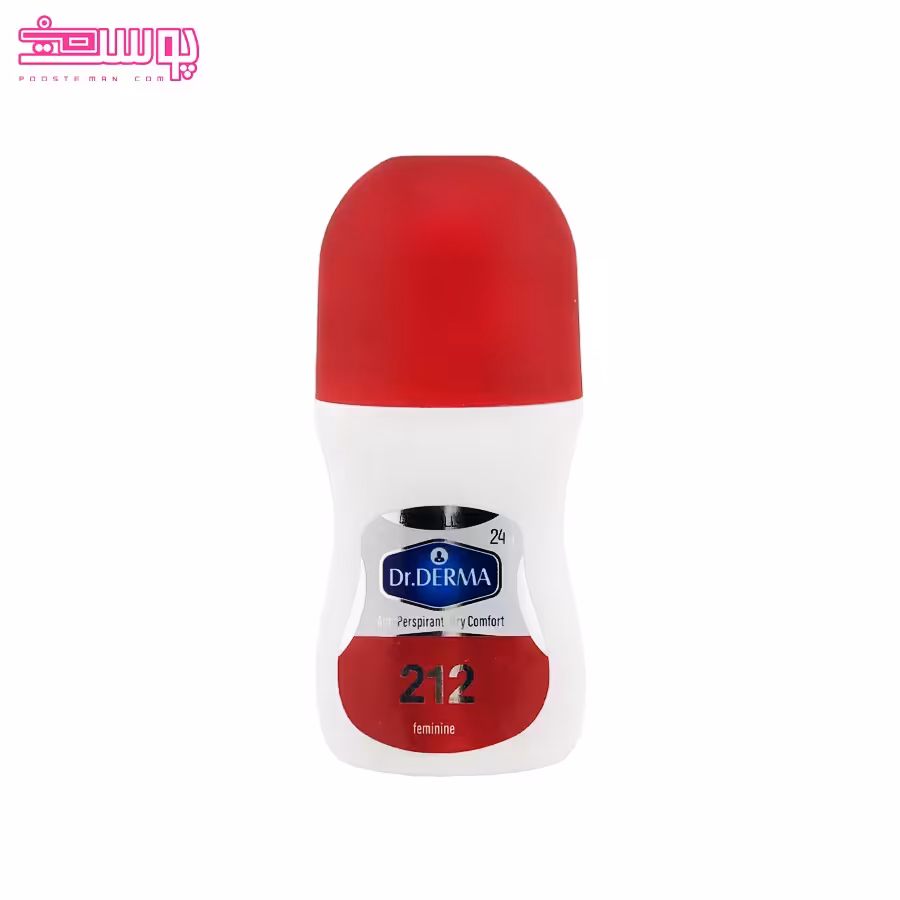 مام رول ضد تعریق زنانه 212 دکتر درما حجم 50ml