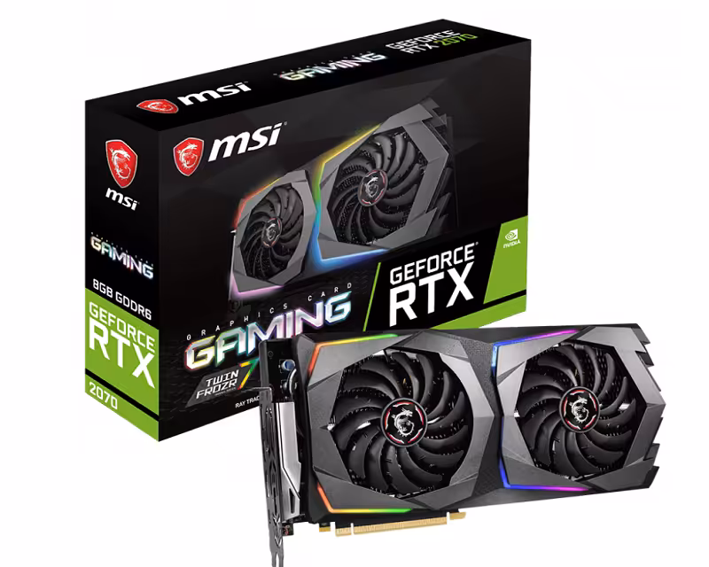کارت گرافیک ام اس آی مدل GeForce RTX 2070 GAMING 8G با حافظه 8 گیگابایت