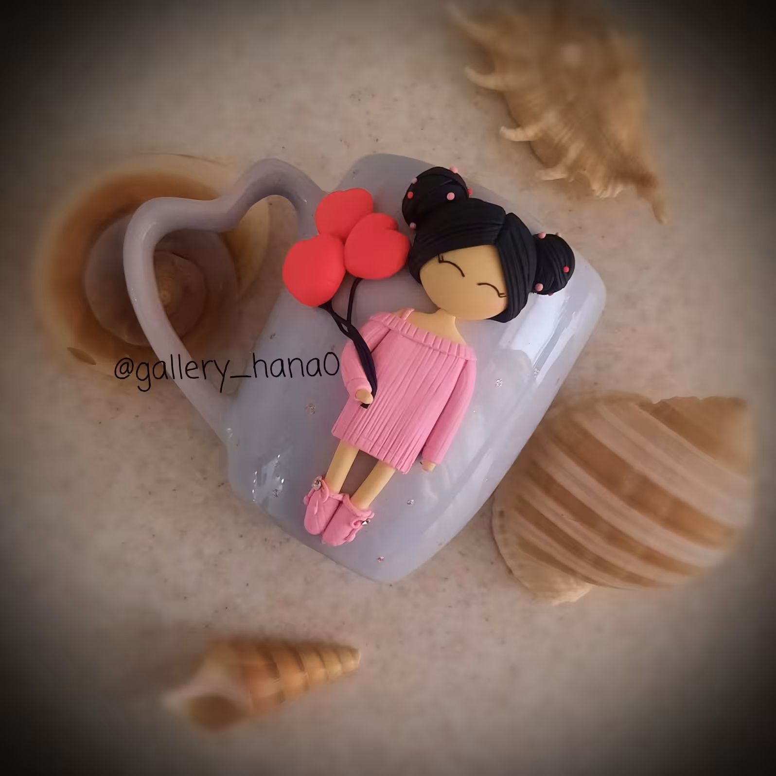 ماگ دخترونه شیک،  ماگ عروسکی