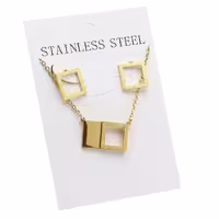 نیم ست شنی(اکلیلی) طلایی رنگ طرح طلا