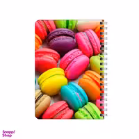 دفترچه یادداشت بامبیلیپ مدل چوبی طرح پترن ماکارون کد 3088661