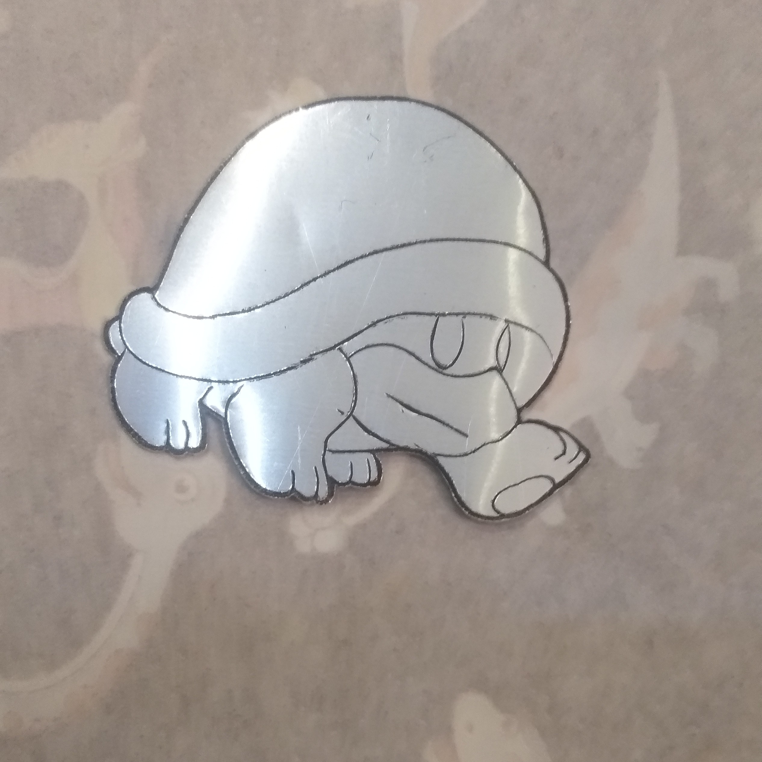 پلاک سوپر ماریو Super Mario ( نماد بازی قارچ خور ) 21 Buzzy Beetles   آلومینیومی