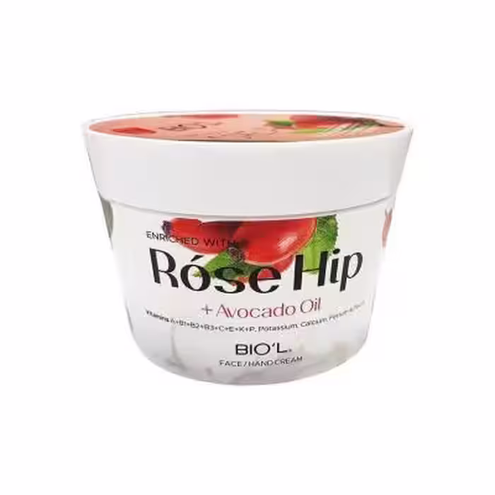 کرم دست و صورت کاسه ای رز هیپ و آووکادو بیول 200 میل Biol Cream