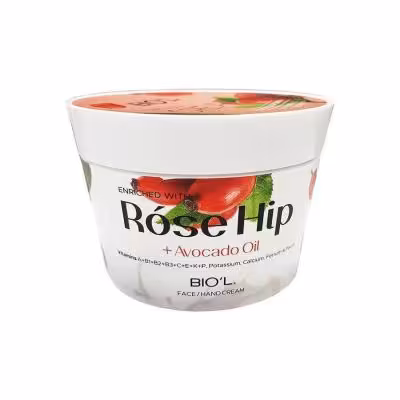 کرم دست و صورت کاسه ای رز هیپ و آووکادو بیول 200 میل Biol Cream