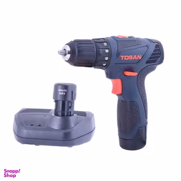 دریل شارژی توسن (Tosan) مدل 9012SC باتری لیتیوم 12 ولت