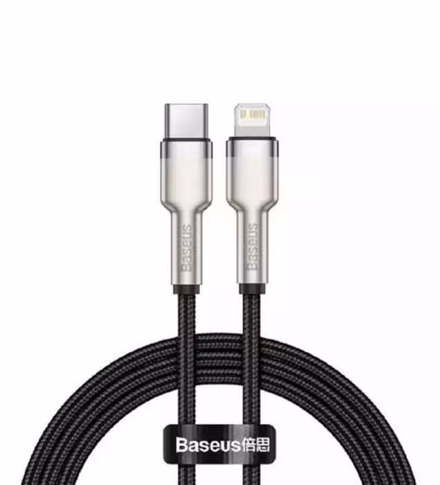 کابل 1 متری شارژ USB Type-C به Lightning باسئوس مدل CATLJK-A