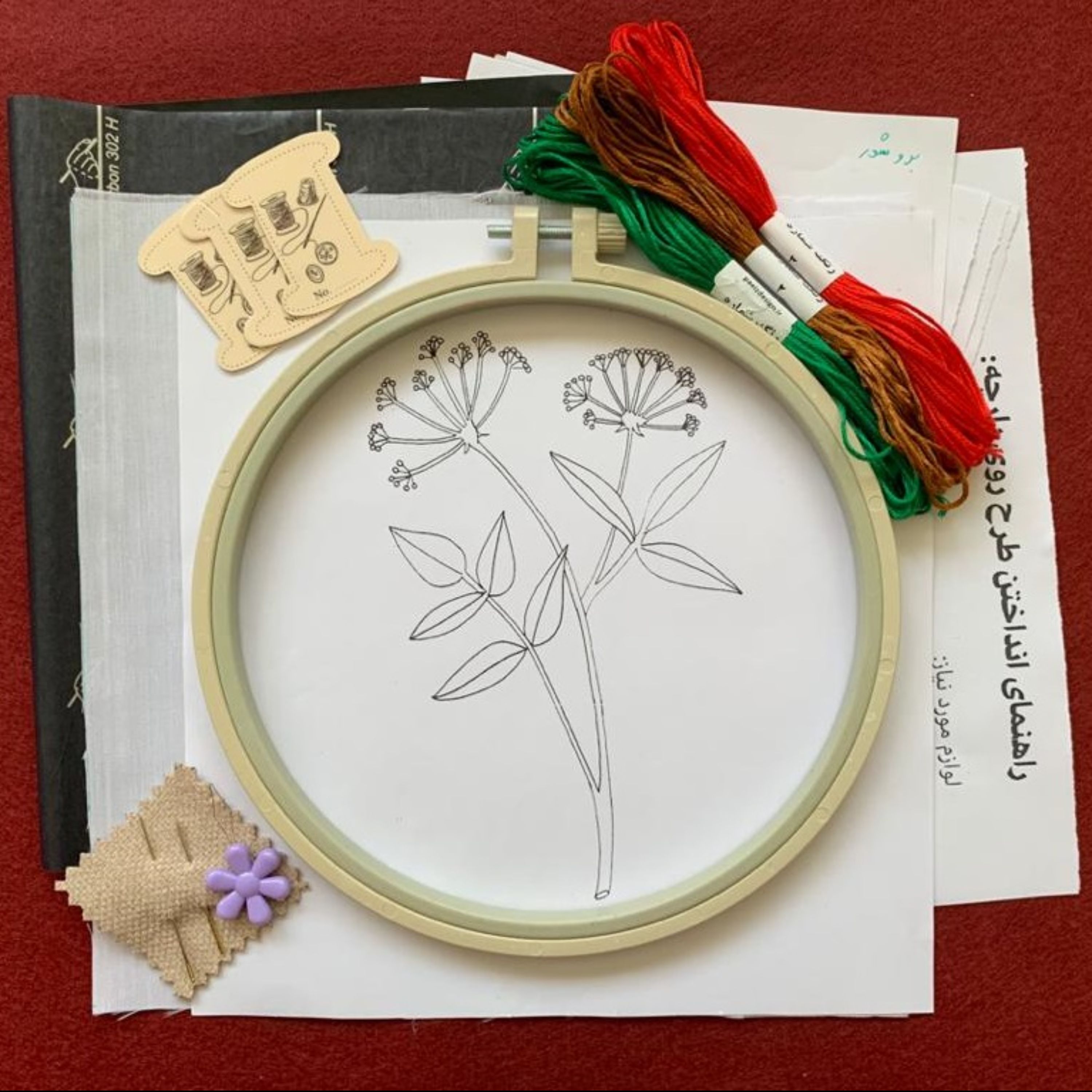 بسته آموزش گلدوزی شماره 3