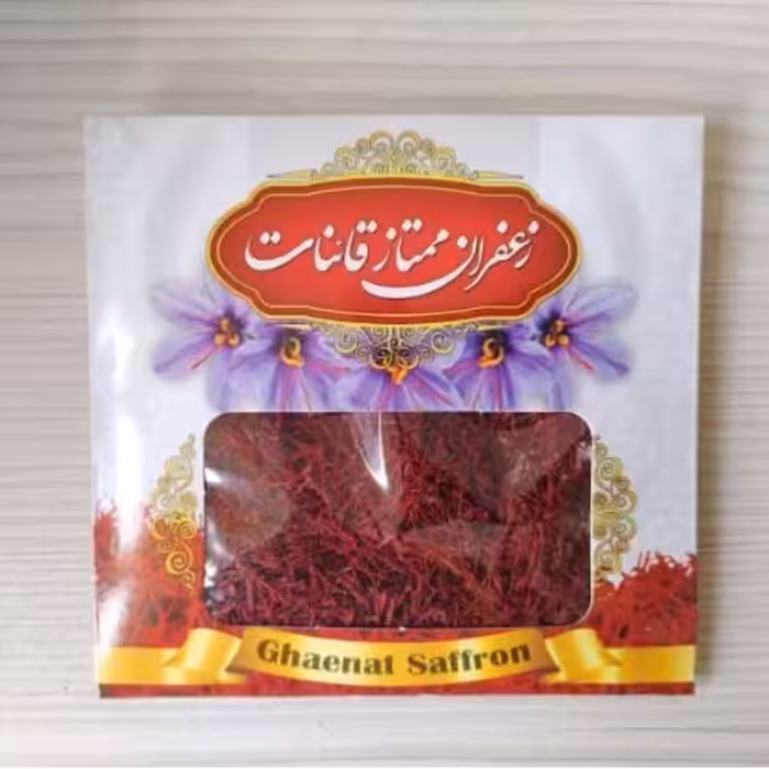 زعفران قاینات سرگل شبه نگین قلم درشت نیم مثقال
