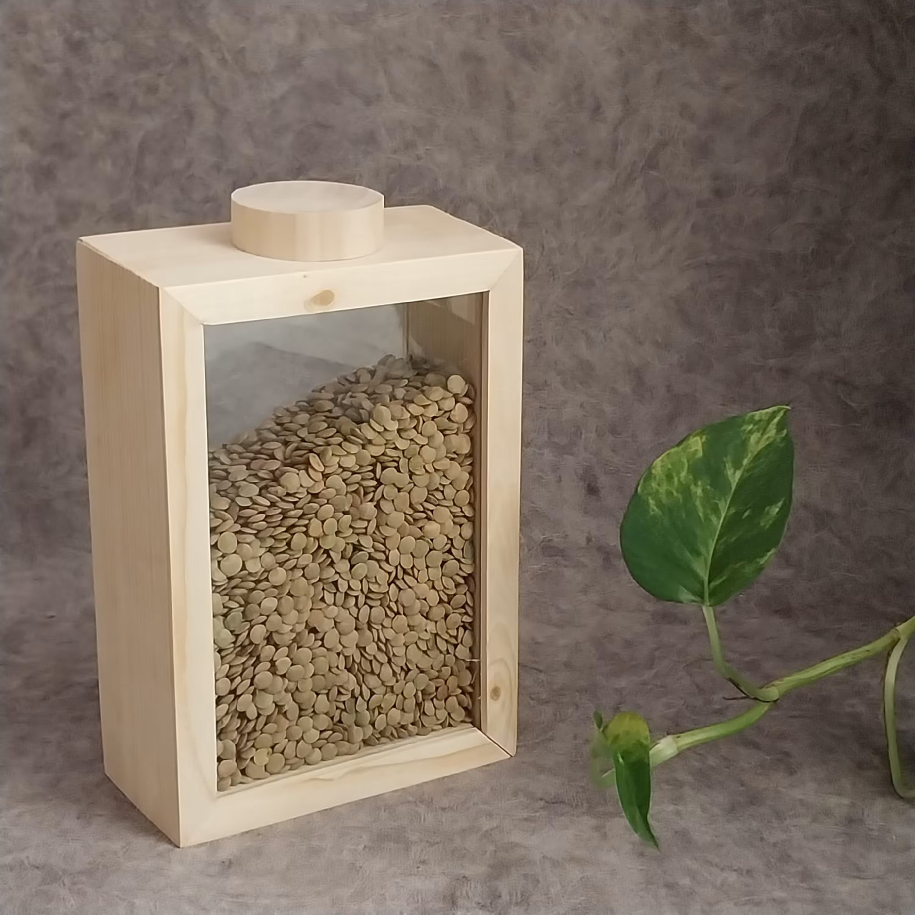 بانکه چوبی حبوبات