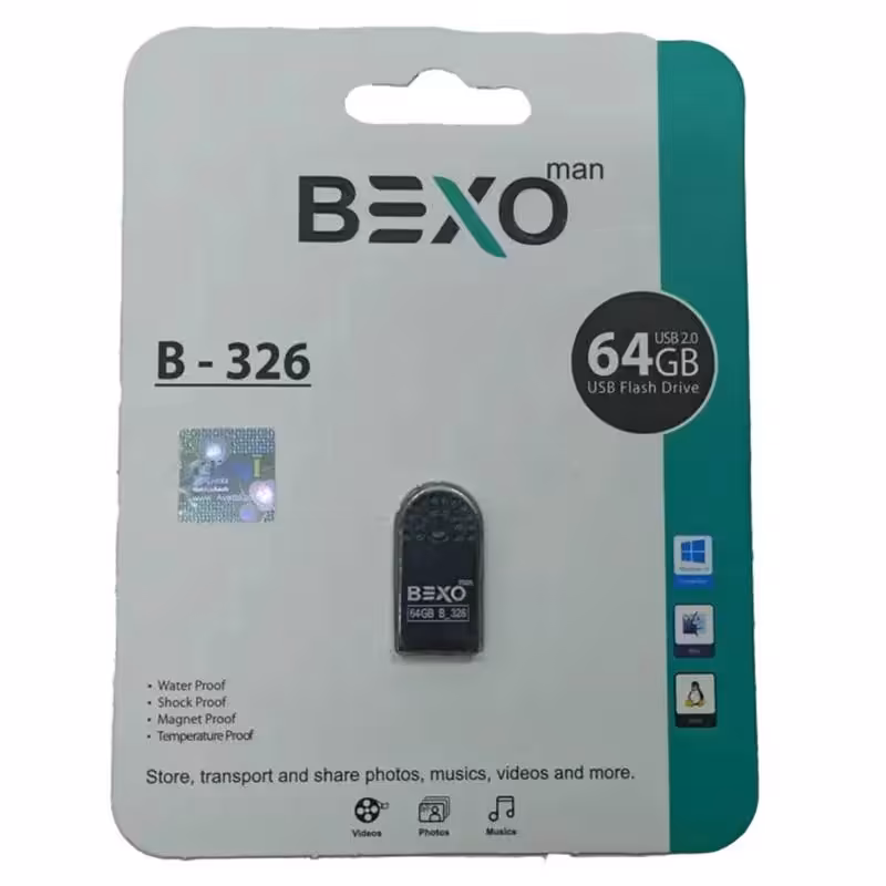 فلش مموری بکسو مدل B-326 ظرفیت 64 گیگابایت